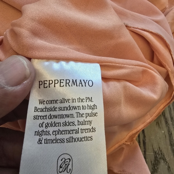 NWT Peppermayo Katiya Maxi Dress - Peach Size 8 - Picture 6 of 16